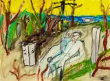 Jeffrey Harris, Untitled, mixed media on paper