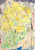 Emily Karaka, Blow Up, mixed media on paper