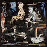 Alistair Nisbet-Smith, Slip, oil on canvas