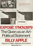 Billy Apple, Exposé: 17 Nov., 1979, 1979, screenprint