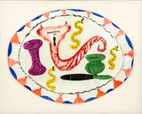 Bill Hammond and Gavin Chilcott, Untitled, oil on paper