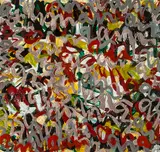 In the Studio by Allen Maddox, oil on paper, 1974, sold Sep 2015