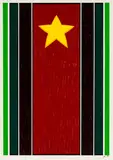 Levi Salamasina-Mapira, Star, acrylic on canvas
