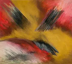 Daniela Serber, Untitled, oil pastel on paper