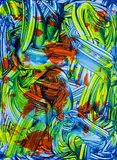 Judy Millar, Untitled, oil and acrylic on aluminium