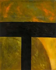 Colin McCahon, Cross I, synthetic polymer paint on paper