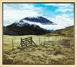 Broken Gate, Wairau Valley by Dick Frizzell, oil on canvas, offered Aug 2015