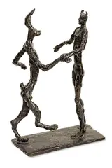 Paul Dibble, Devil Dancing with Hare, cast bronze, 8/13