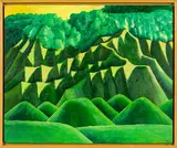 Michael Smither, Hills at Mahenui, oil on board
