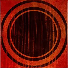 Israel Birch, e hine (golden and red), lacquer on stainless steel