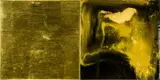 Max Gimblett, Cadillac Mountain, gesso, polyurethane, metallic pigments, black clay, silver leaf, gold leaf and lacquer on board, diptych