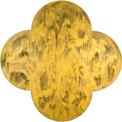 Max Gimblett, Island, metallic pigments and acrylic polymer on canvas