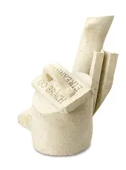 Denis Oâ€™Connor, Eireann Go Brach, carved limestone, 1986