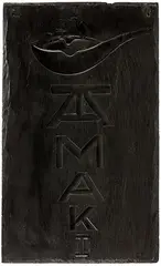 Denis Oâ€™Connor, My Throat's River, engraved and burnished Welsh roof slate
