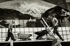 John B. Turner, Beer Garden Wall, gelatin silver print (1969)