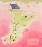 Roger Mortimer, The Great and Deep Blushing of Te Rakitamau, acrylic on canvas