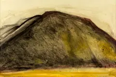 Colin McCahon, Study of Kurow Hill, North Otago, Synthetic polymer paint on paper