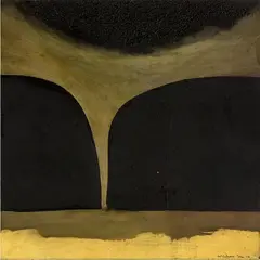 Colin McCahon, Waterfall, synthetic polymer paint on board