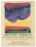 Gretchen Albrecht, Invitation for 1974 Auckland Festival Exhibition