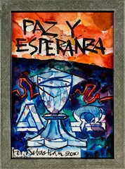 Paz Y Esperanza by Robert Ellis, acrylic and watercolour on paper, sold Jun 2015