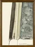 Ralph Hotere, Drawing for Song Cycle, watercolour