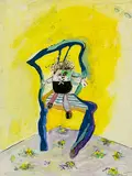 David Armitage, Chair and Doll, watercolour and gouache (1972)