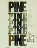 Ralph Hotere, Pine: Discovered in Hell, monoprint