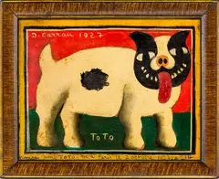 D. Carrau, Toto, oil on panel