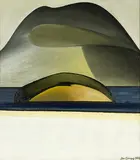 Don Binney, Otago Coast, oil on board