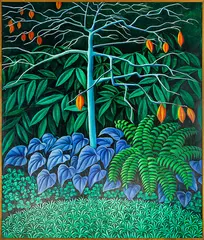Michael Smither, Homage to Henri, oil on board