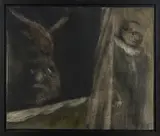 King Lear by Tony Fomison, oil on canvasboard, sold Apr 2015