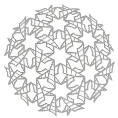 Jive by Neil Dawson, laser cut steel, 3/35, offered Apr 2015