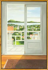 Doorway by Peter Siddell, oil on board, sold Apr 2015