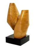 Guy Ngan, Untitled – Abstract Form, carved wood on composite base