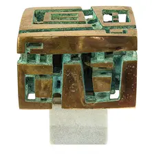 Guy Ngan, Habitation, cast bronze on marble base