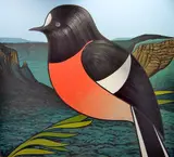 Don Binney, Katoomba Fatbird, oil and acrylic on board