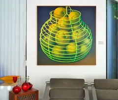Michael Smither, New Zealand Oranges, oil and alkyd on board