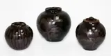 Graeme Storm, Three stoneware lidded vases