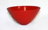 John Parker, Hemispherical porcelain bowl, with red glaze
