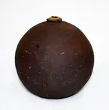 Len Castle, Large stoneware globular vase, with textured umber pigmented surface
