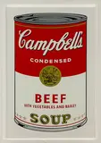 Andy Warhol, Campbell’s Beef Soup, Sunday B. Morning silkscreen print