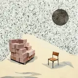 Eve Armstrong, Untitled, linoleum, colour photographs and packing tape