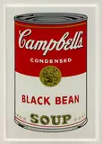 Andy Warhol, Campbell’s Black Bean Soup, Sunday B. Morning silkscreen print