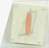 James Ross, Untitled (Entrance), oil and pencil on canvas with glass