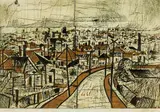 Stanley Palmer, Street II, bamboo engraving
