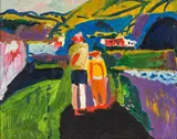 Jeffrey Harris, My brother and sister, oil on canvas