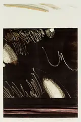 Marilynn Webb, Waipori River, linocut