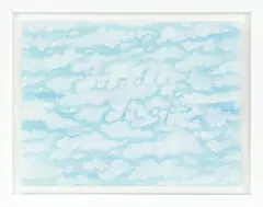 Lauren Winstone, Cuddle Chops, watercolour and oil on paper, 2004