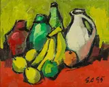 Sean Chen, Untitled (Still Life), oil on board