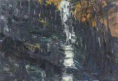 Euan McLeod, White Path, oil on canvas